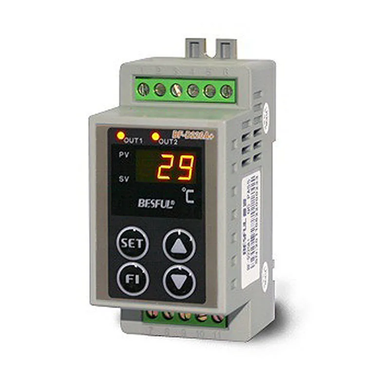 BF-D220A+ rail type double output temperature controller for solar   -50-120℃ intelligent temperature control switch