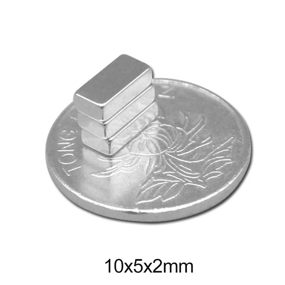 

20~500pcs 10x5x2 mm Small Block Powerful Magnets 10*5*2 Super Neodymium Magnet 10x5x2mm Stong NdFeB Permanent Magnetic 10*5*2