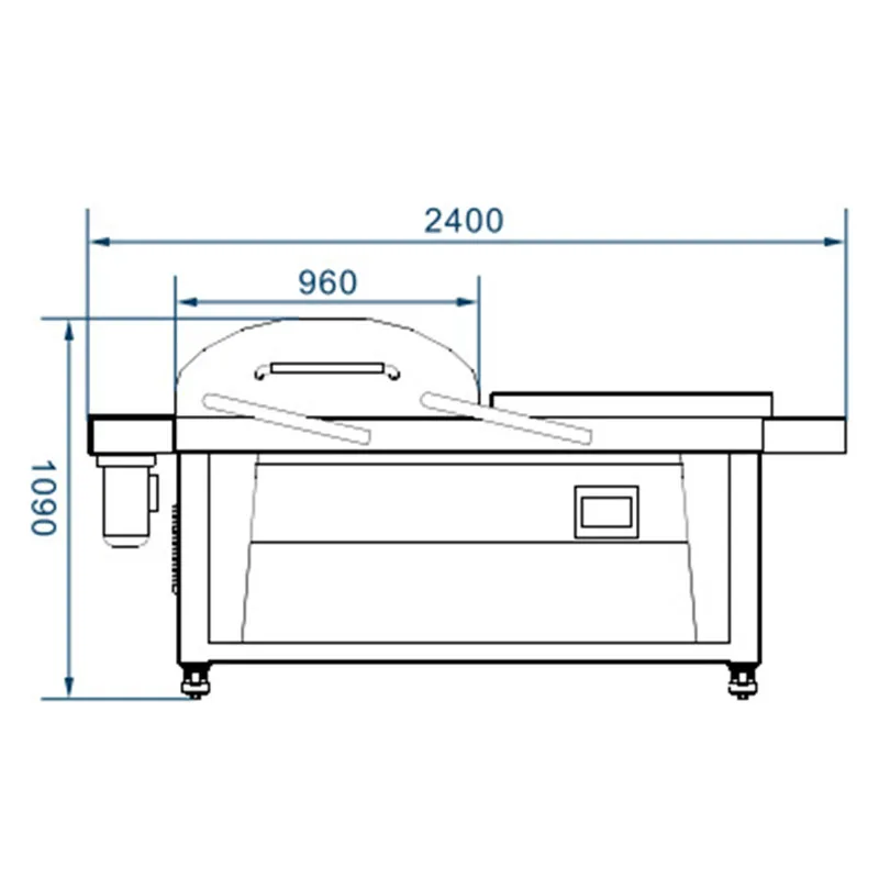 DZ-780 pneumatic tumbling vacuum packaging machine Automatic vacuum sealer Large commercial multi-function sealing machine 380v