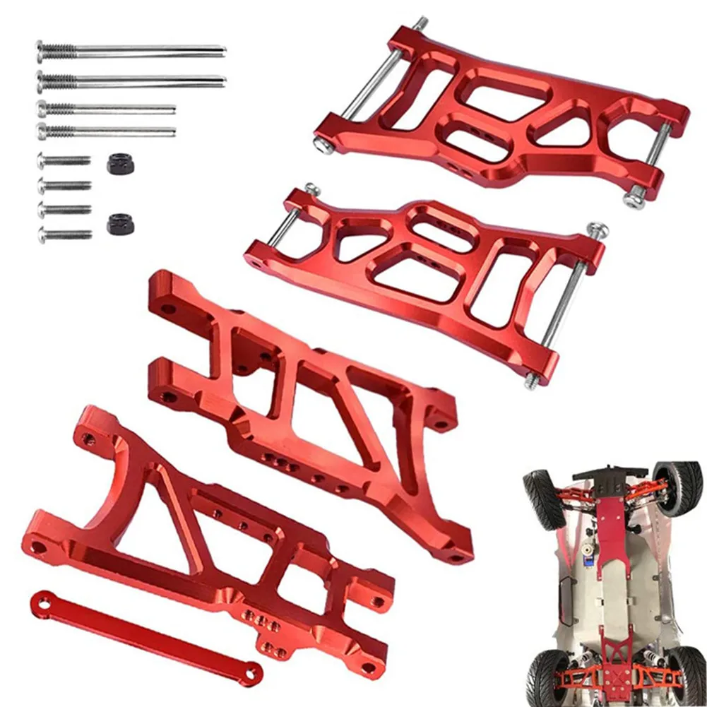 1/10 RC Car Aluminum Alloy Left&Right Suspension Control A-Arms With Tie Bar For Traxxas Slash 2WD / Rustler VXL