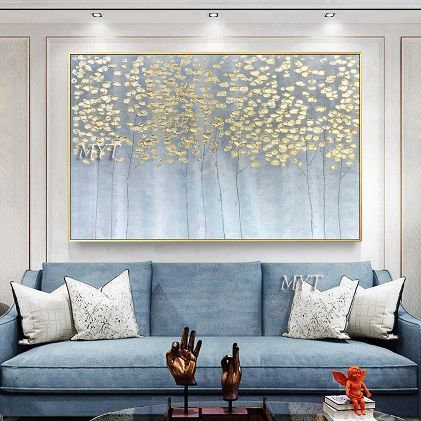 

Palette Knife Flowers Oil Paintings Picture Hand Painted 3D Abstract Textured Acrylic Wall Canvas Art For Hotel Hall