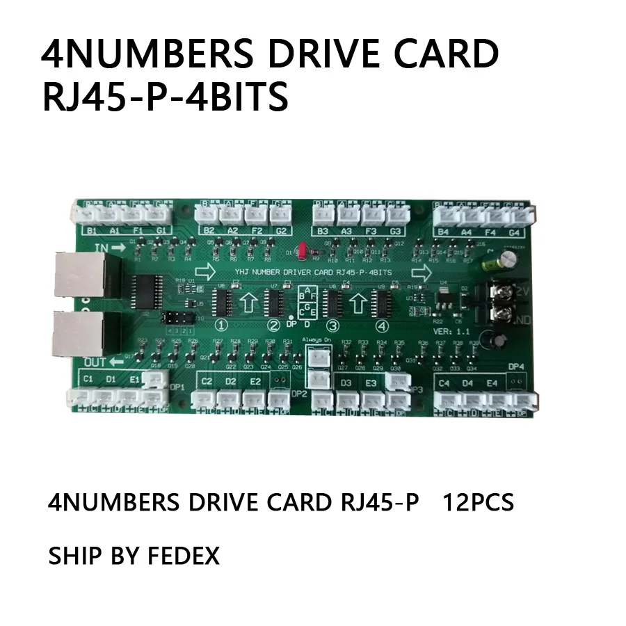 4 Nummers Drive Card RJ45-P