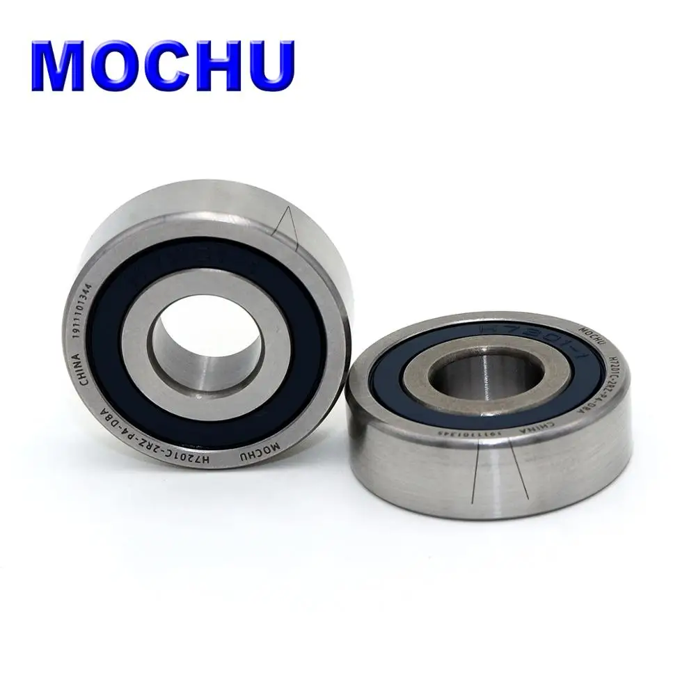 1 Pair MOCHU H7201C 2RZ P4 DBA 12X32X10 7201 Sealed Angular Contact Bearings Speed Spindle Bearings CNC ABEC-7