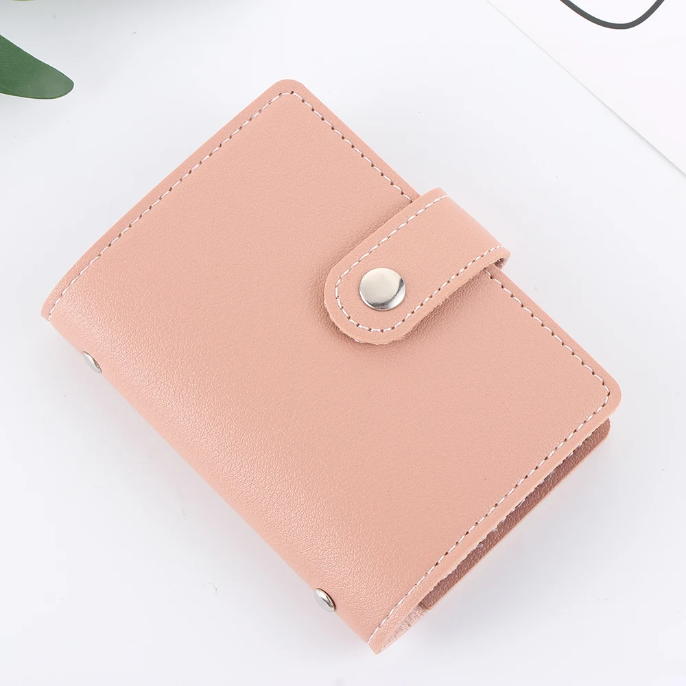 26 Card Slots PU Leather Women Credit Card Wallet Fashion Cute Cards Holder Candy Color Korean Wallet For Cards Cardholder Hot