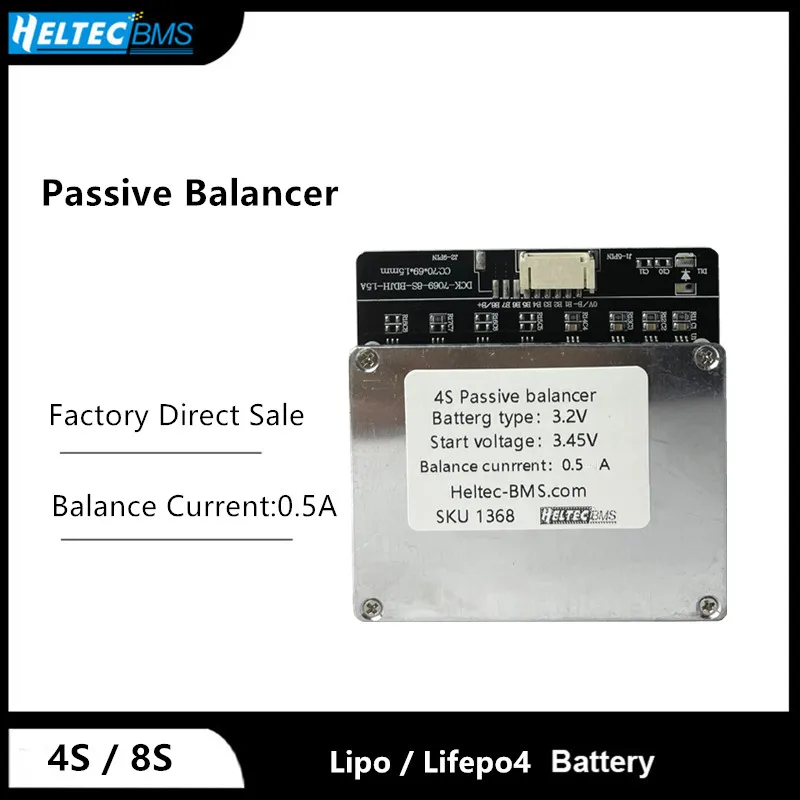 Universal 1S 2S 3S 4S 5S 6S 7S 8S 500mA/530mA External balanced Board 18650 Lithium Battery Module passive balancer board