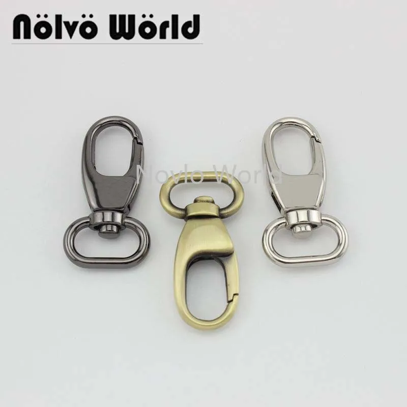 Nolvo Wereld 5-20-100pcs 53*20 Mm 3/4 "Metalen Band Gesp Voor Tassen, halsband Strap Dikke Sluiting Swivel Snap Hook