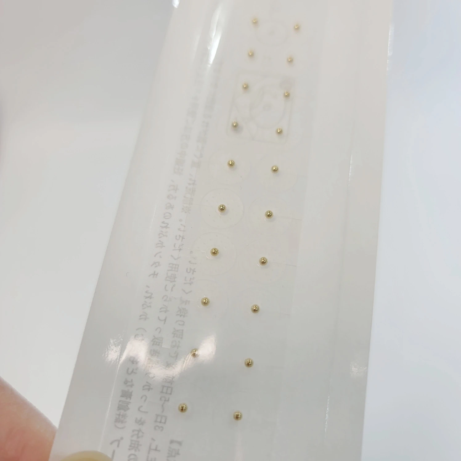 24k sementes de orelha ouro pérola cristal gem pedra grânulo magnético fita clara auricular adesivo orelha sementes acupuntura orelha