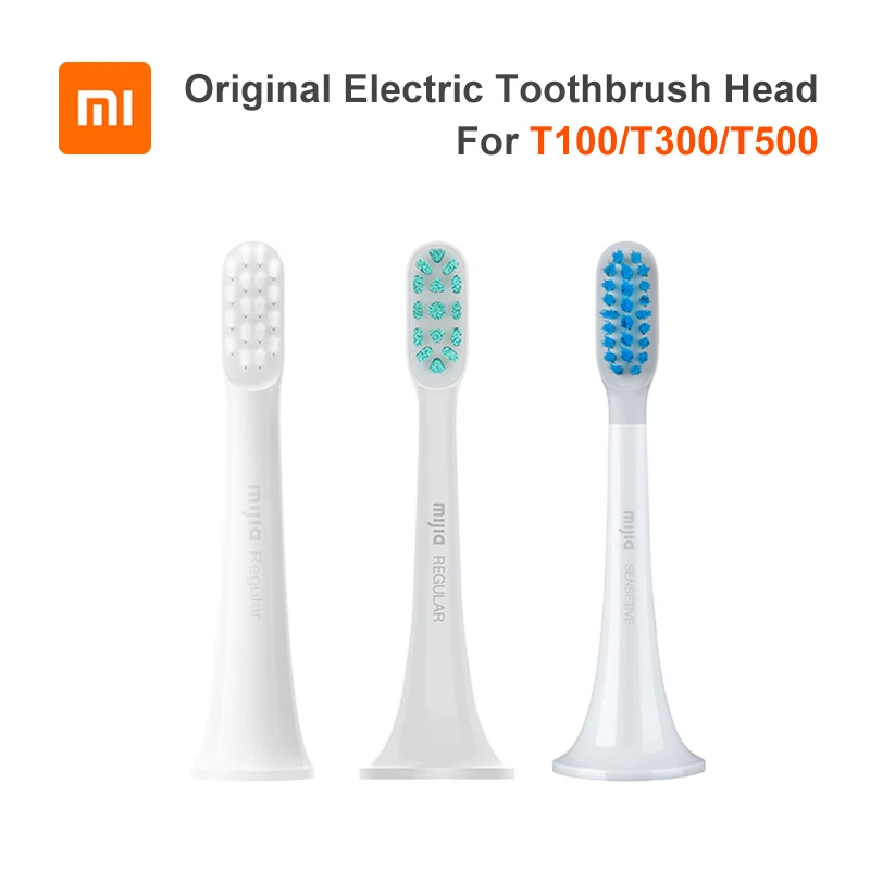 3pcs Original MIJIA T100 T300 T500 Sonic Toothbrush Heads Teethbrush Replacement Heads Sonic Oral Hygiene Mi Oral Clean