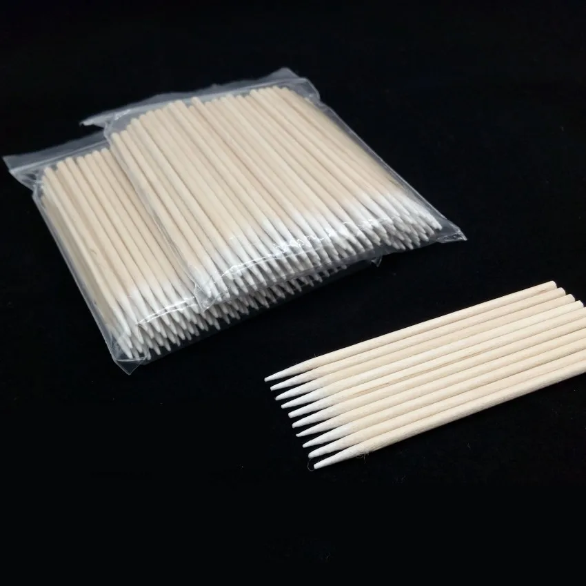 

1000pcs Cotton Swab Buds Sticks Mini Pointed Head Wooden Cotton Swabs Tip For Make Up Cosmetic Tool