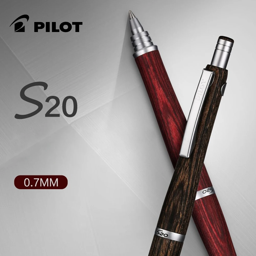 Japan PILOT S20 Hippo Wooden Pole Ergonomic Pen Ballpoint Pen Warm Wooden Pole BPPS-2SK 0.7mm Oil Pen