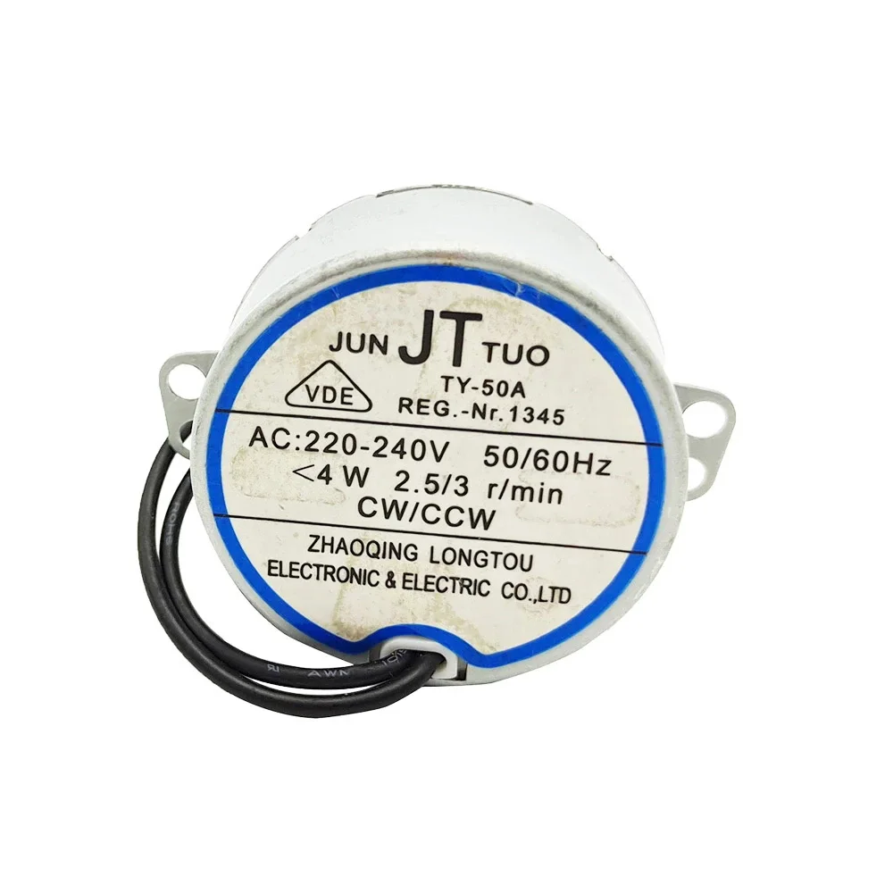 Ac motor TY-50A Oscillating synchronous motor shake head AC 220-240V,50 60Hz,fan parts accessories induction motor,4W/CW/CCW.