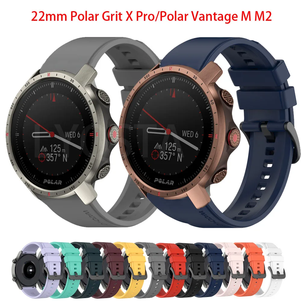 Correa de silicona para reloj inteligente POLAR Grit X Pro, repuesto de pulsera, 22mm, nueva