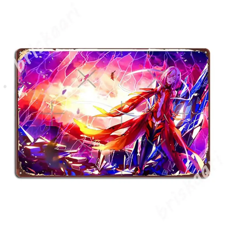 4k Inori From Guilty Crown Metal Signs Painting Décor Club Party pub Garage create Tin sign Posters