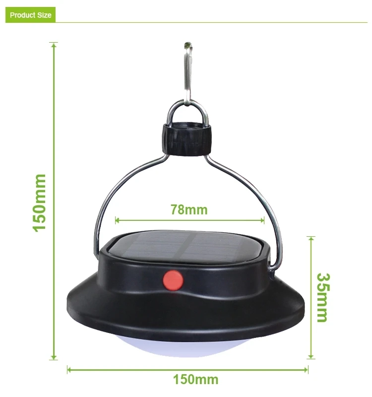 Solarna lampa kempingowa 630 lm przenośna latarnia zewnętrzna wodoodporna piesze wycieczki dzikie wędkowanie lampka nocna namiot awaryjny 60 LEDLight