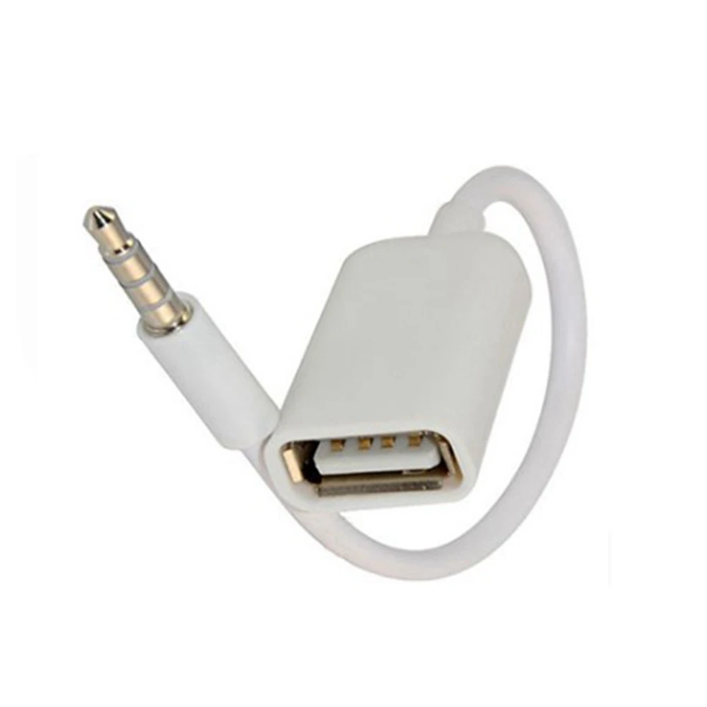 3,5mm wtyk Audio Aux Zu USB 2.0 Buchse Konverter-kabel do automatycznego odtwarzania MP3 U dysku usb-stick Zubehör 3,5