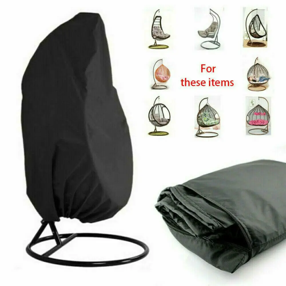 Waterproof Patio Chair Cover Egg Swing Chair Dust Cover Protector With Zipper Protective Case Outdoor Hanging Egg Chair Cover