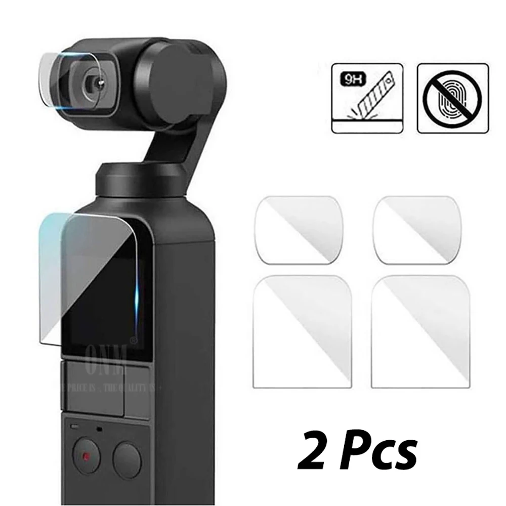 Protector de pantalla para cámara de acción DJI Osmo Pocket 1 y 2, película protectora de lente, cubierta de cardán