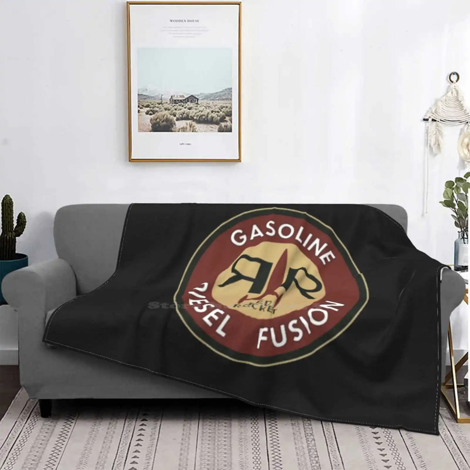 Red Rocket Air Conditioning Blanket Travel Portable Blanket Quantum Power Armor 76 3 4 5 Cap New Vegas Wallpaper Game