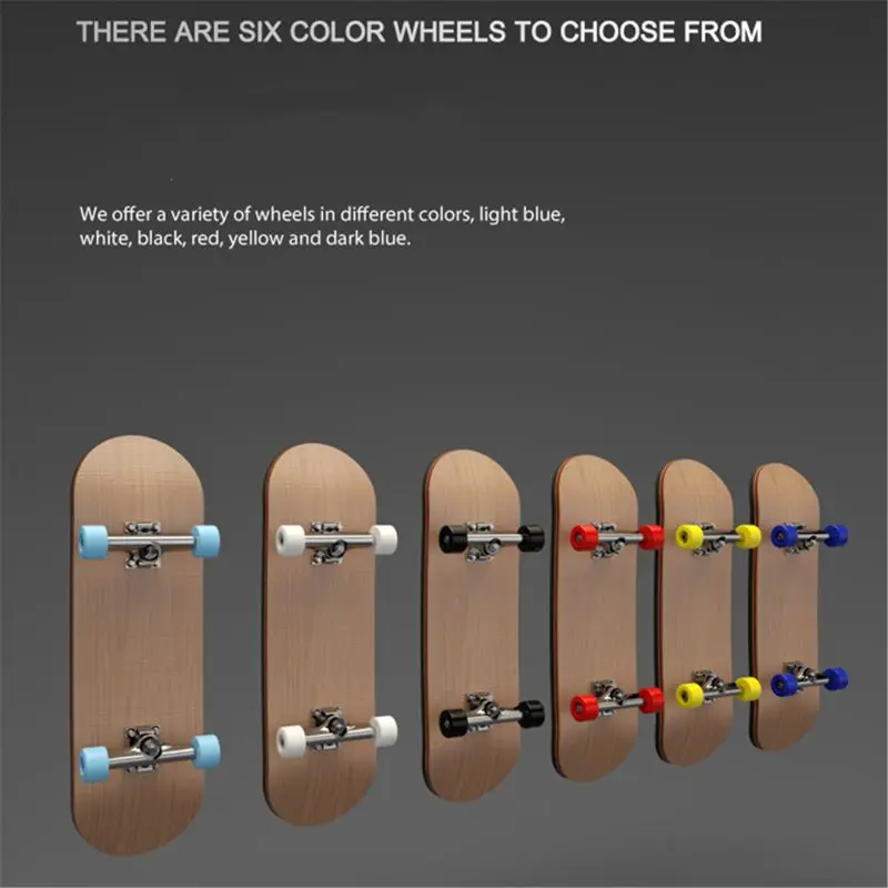 Finger Skateboard Set, Finger SkateBoard Wooden Fingerboard Toy Professional Stents Finger Skate Set Mini Skateboard Tech Deck