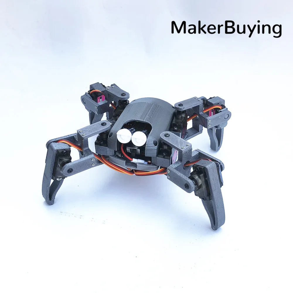 Four-legged Spider Robot mg90s kit Maker Nodemcu Education WIFI Can Phone control