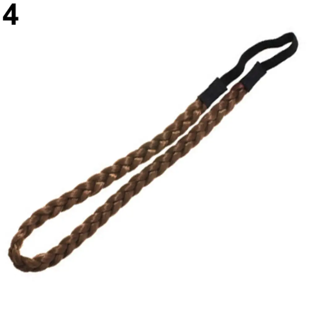 Women Adjustable Twist Braid Headband Bohemian Forehead Plaited Hairband Stretch Headband Women Hairstyle Hair Band Braids Hair