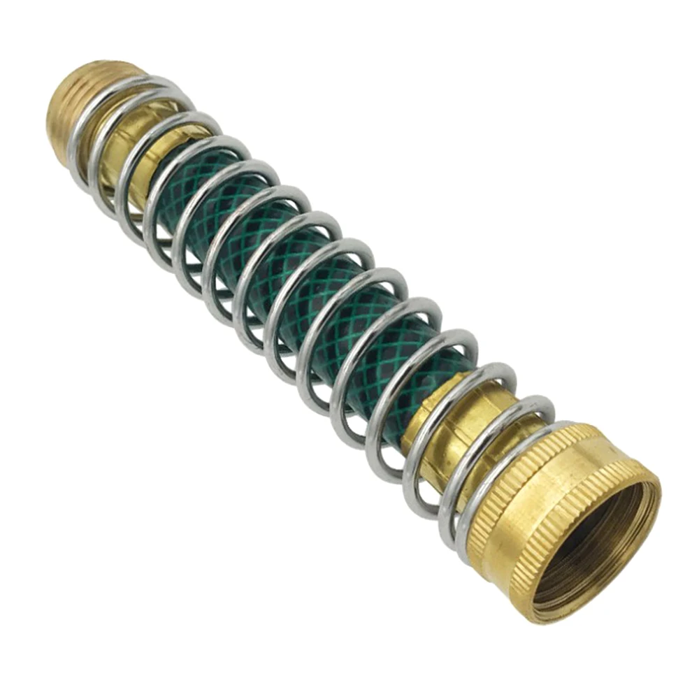 US Type Coil Spring Garden Irrigation Hose Anti-Kink Protection Faucet Hose Connector