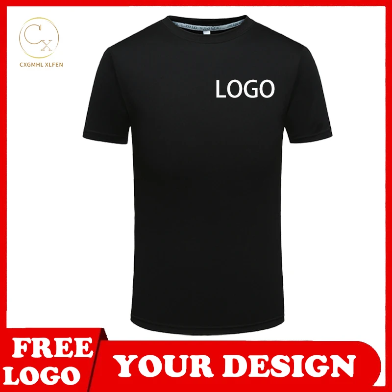 

men t-shirts tees summer new multi color round neck tops overalls cultural shirt high-end custom logo printing brand text