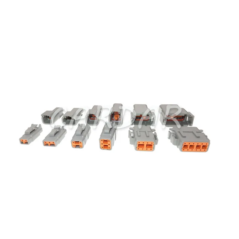 1 Set Deutsch DTM Waterproof Wire Connector AC Assembly Kit DTM06-2/3/4/6/8/12S DTM04-2/3/4/6/8/12P Auto Sealed Plug with pins