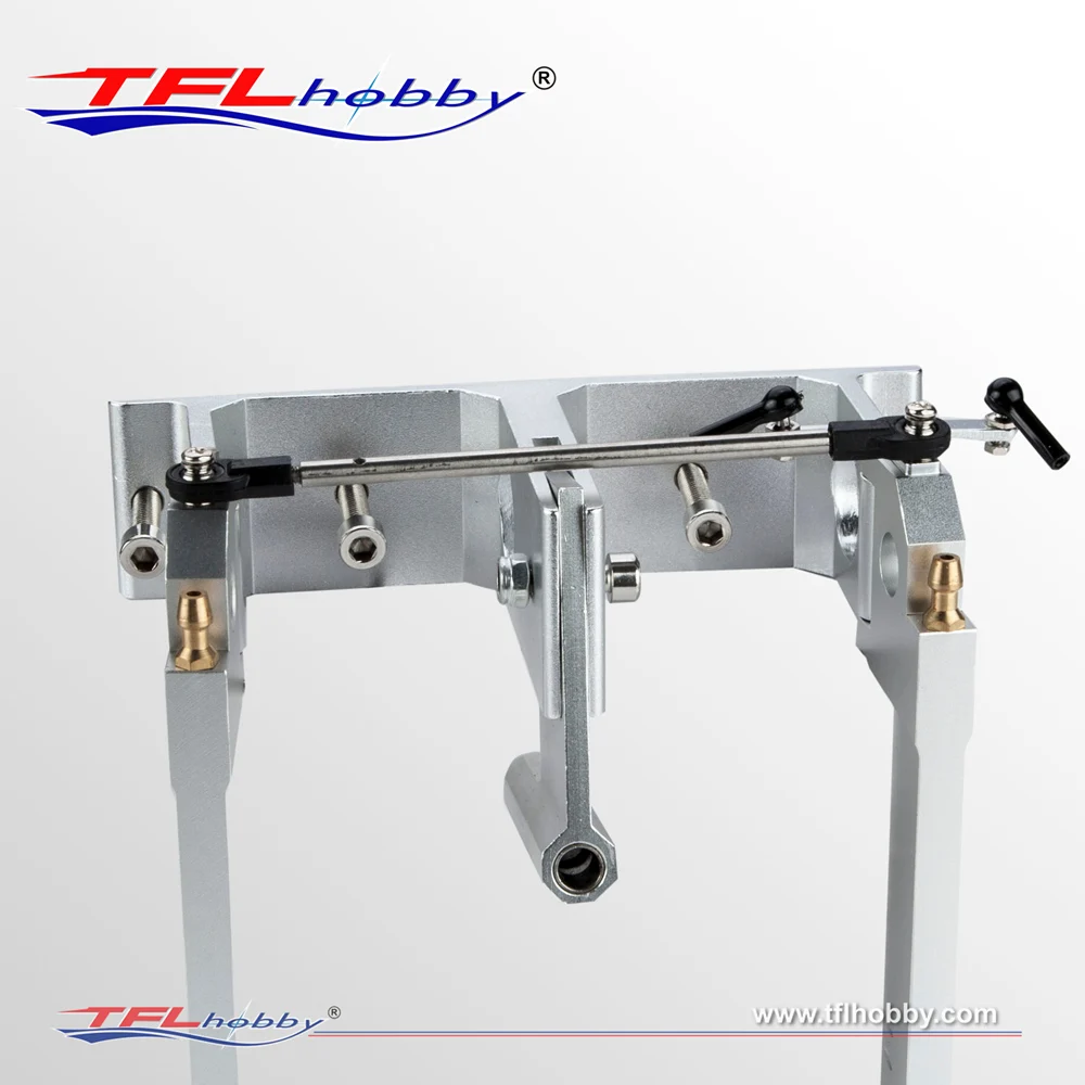 TFL Hobby 140 Aluminum Dual Pickup Rudder fit 6.35mm 1/4 Shaft for 100cm to 130cm RC Gas Boat