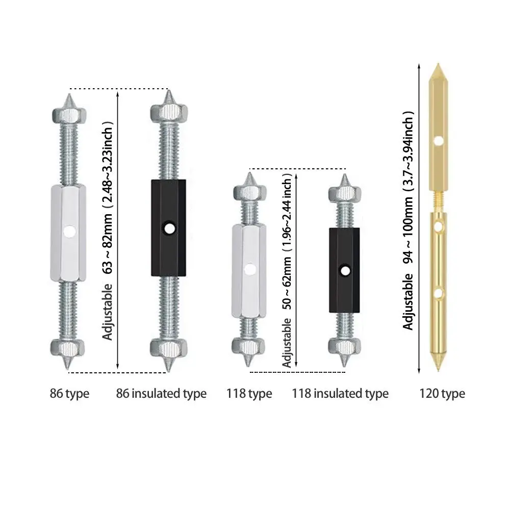 2PCS 86/118/120 Type Cassette Repair Device Cassette Support Rod Switch Socket Line Box Bottom Box Fixed Artifact Rod