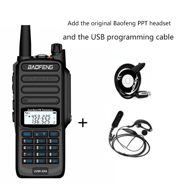 إلى IP68 مقاوم للماء uv 9r plus 20 واط ERA لاسلكي تخاطب طويل المدى 30 كجم سيارة cb هام راديو hf جهاز الإرسال والاستقبال UHF محطة الراديو