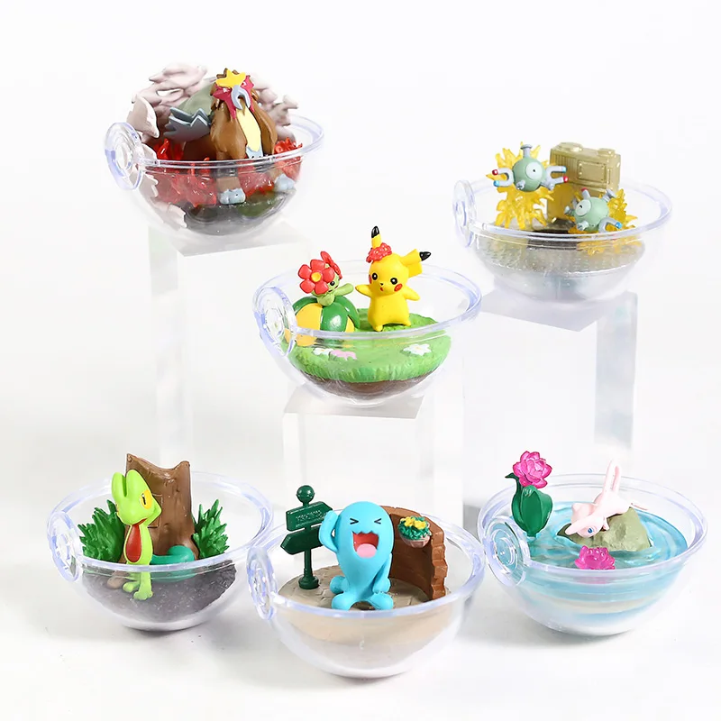 Pokemon Terrarium Collection Figure Vol.7 Pikachu Wobbuffet Treecko Pidgeotto Mew Magnemite