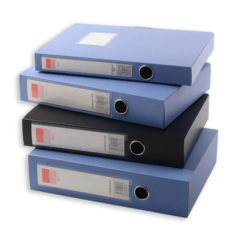 Colorful Plastic Document Box A4 Paper Organizer File Box Dustproof Office File Storage Document Organizer Filing Boxes