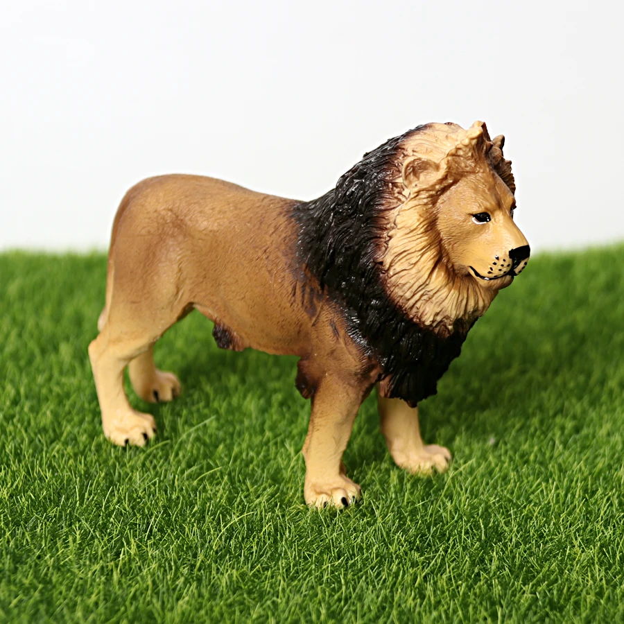 Simulated Plastic Wild Animals Model Africa Lion,Congo Lion, Cape Lion Action Figure for Collection Science Educational Figurine