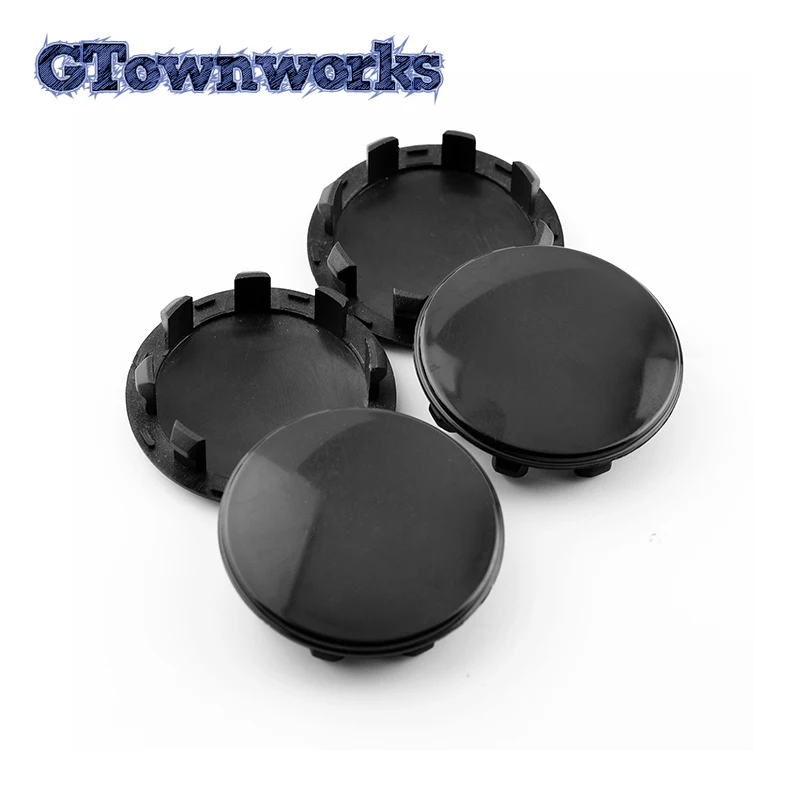 4pcs 58mm Car Wheel Center Hub Caps Accessories For 52960-3W200 6005879 6005879-00-A 6005879-04-A Black Auto Rim Hubcap