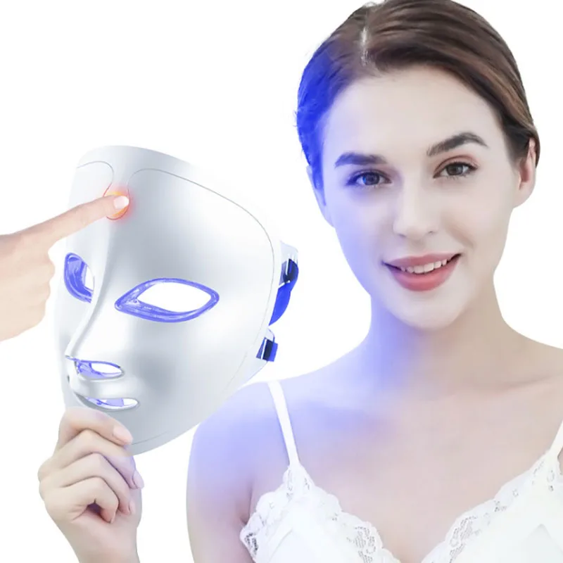 Rechargeable led beauty mask colorful photon rejuvenation beauty instrument spectrometer New