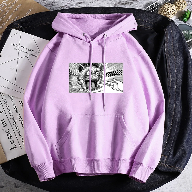 Japan Anime Horror Spiralizer Demonizer Hoodie Women Men Harajuku Sweatshirt Pullover Tomie Junji Ito Hooded Jacket Sportswear