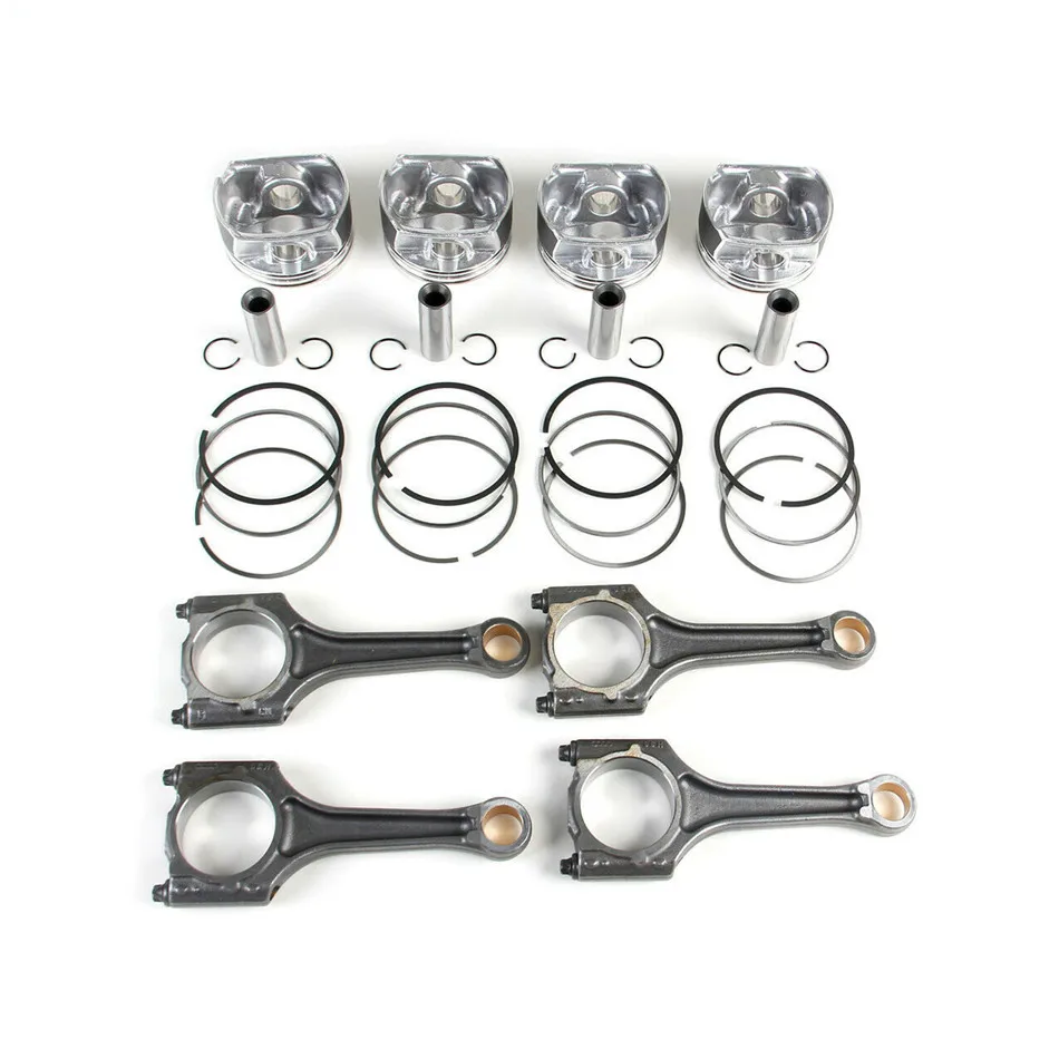 BPY BWA Piston Ring Kit& Connecting Rods Φ20MM Fit For VW Jetta Passat Audi A4 A6 Seat Leon Skoda Octavia 06D107066C 06D198401C