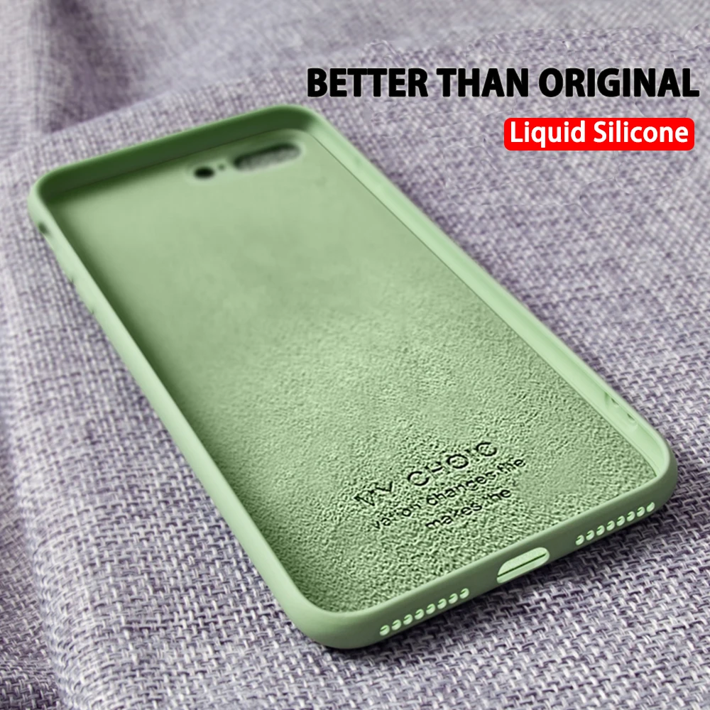 For Apple iPhone 5 5S SE Case Original Liquid Silicone Phone Cover iPhone 12 11 Pro Max X XR XS Max 8 7 6S 6 Plus Thin Soft Case