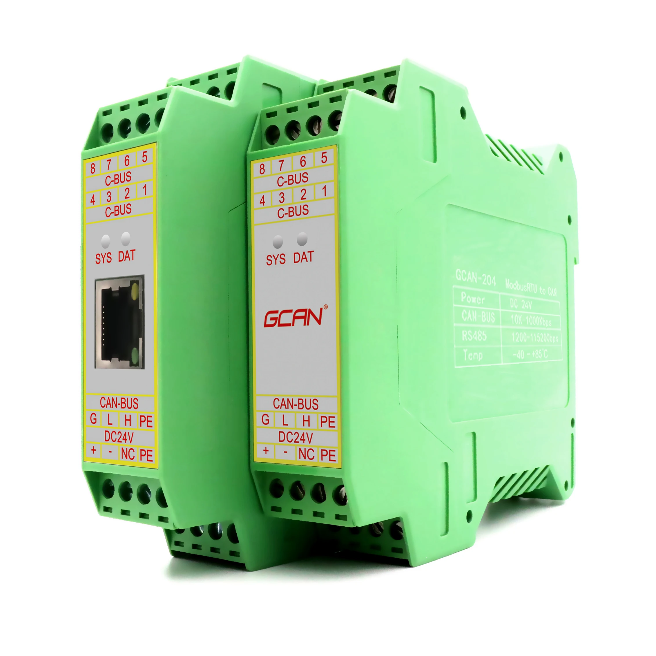 GCAN Can To Modbus RTU Slave Converter With One Serial Interface Can Directly Process Modbus Data And Send To The Canbus