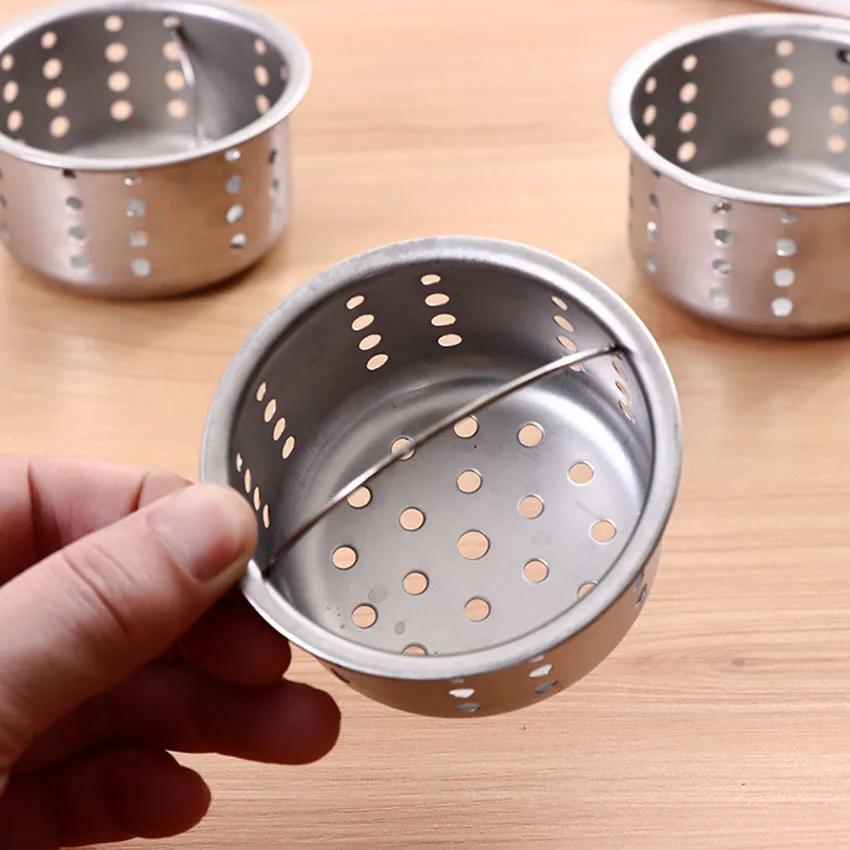 Stainless Steel Basket Floor Drain Sink Filter Waste Plug Sink Filter Kitchen Odor-proof Leak Drain Tool Home Accessories