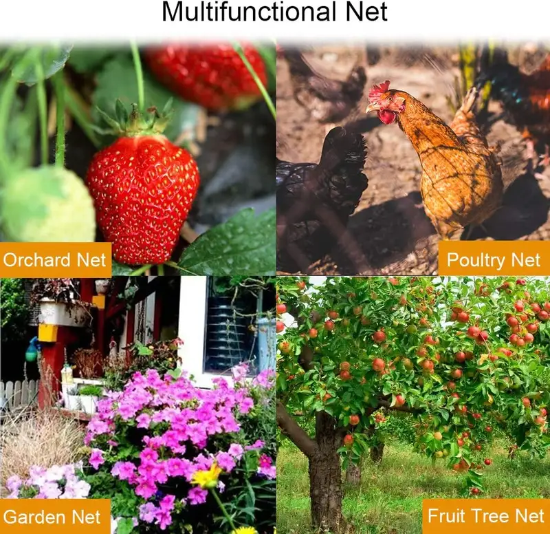 Bird Netting Heavy Duty Anti Bird Deer Protective Net Garden Netting for Crops Protecion Against Birds, Cat ,Deer and Animals - Image 6