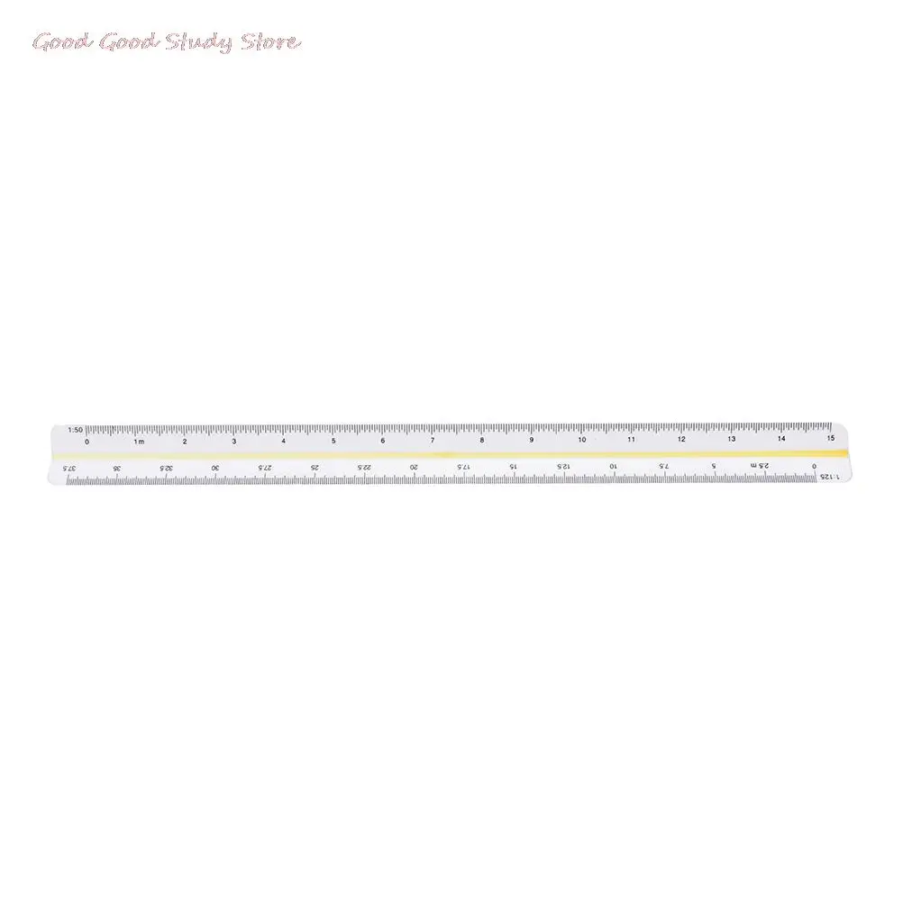 1:20 1:25 1:50 1:75 1:100 1:125 Plastic Triangular Scale Ruler Measurement
