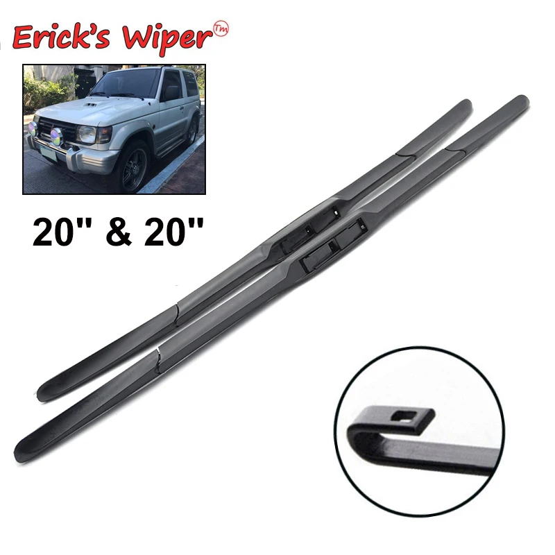 Erick's Wiper Front Wiper Blades For Mitsubishi Pajero Montero Shogun V60 2000 - 2006 Windshield Windscreen Brushes 20