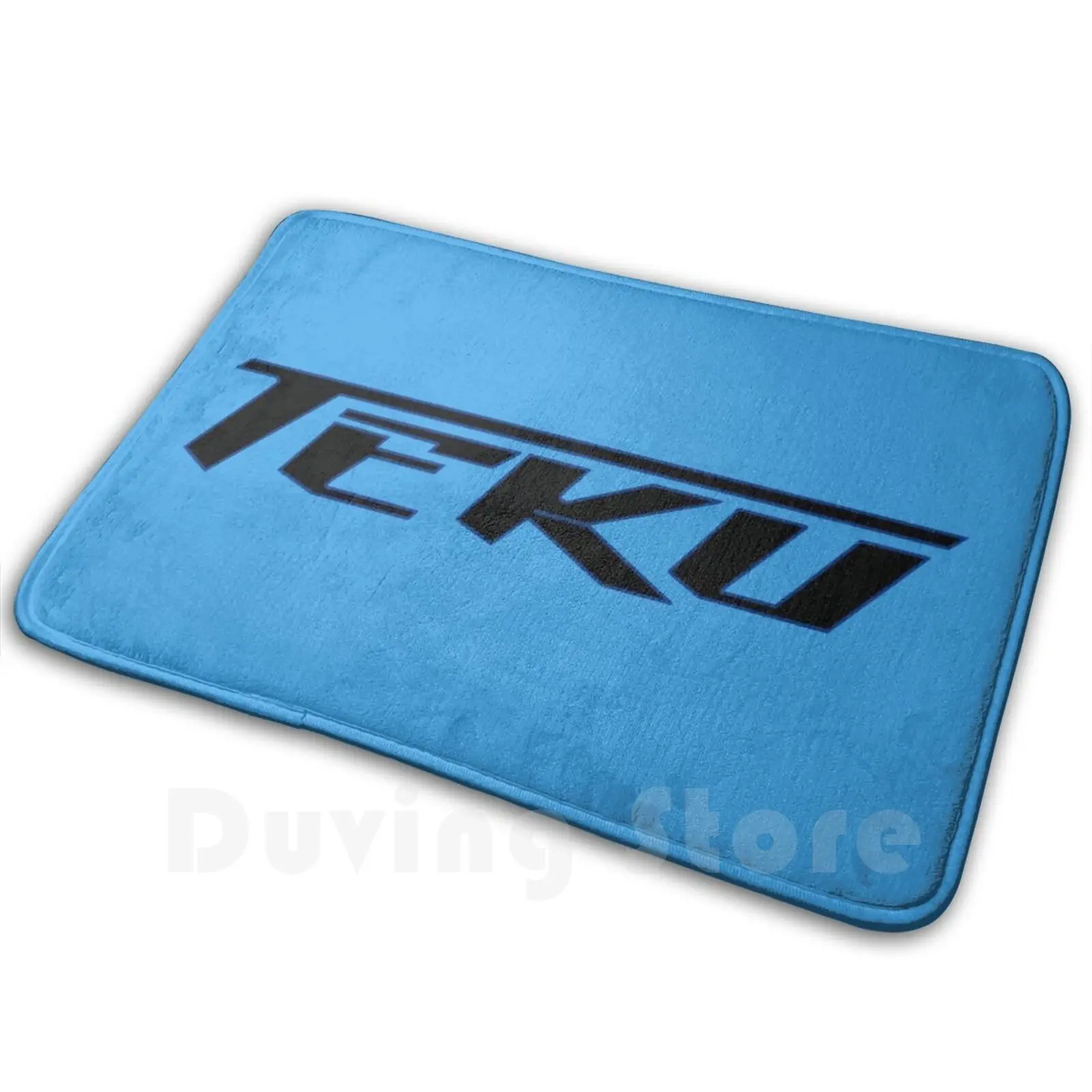 Teku Logotipo en inglés (borderado) Alfombra Alfombra Cojín Suave Teku Acceleracers World Race Alta Voltaje Vert Wheeler