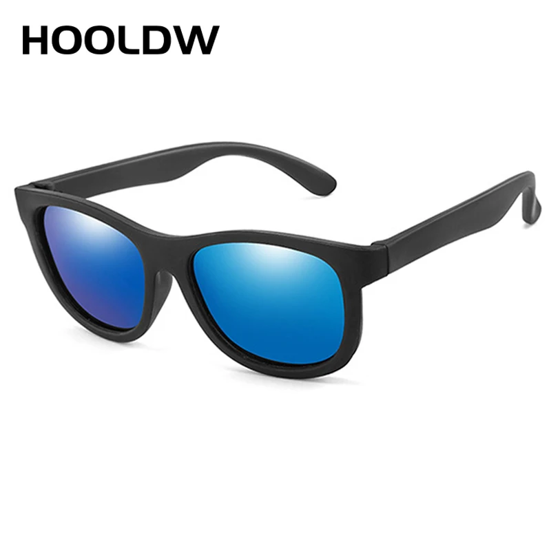 

HOOLDW New Kids Sunglasses Children Polarized Sun Glasses Boys Girls Silicone Flexible Safety Glasses UV400 Baby Shades Eyewear