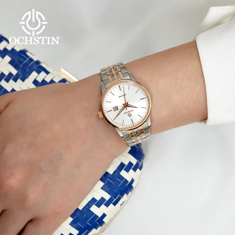 OCHSTIN-Reloj de pulsera de cuarzo para hombre y mujer, cronógrafo de lujo, informal, a la moda, resistente al agua, para parejas