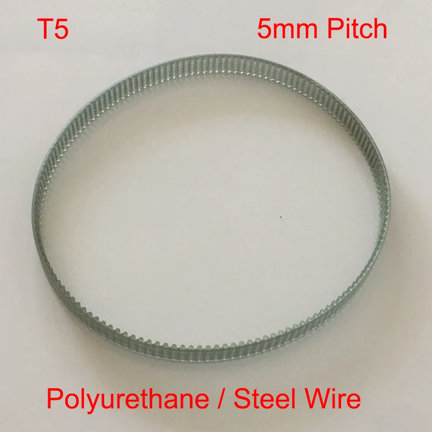 

T5 590mm 600mm 605mm 118 120 121 T Tooth 10mm 15mm 20mm 25mm Width 5mm Polyurethane PU Steel Wire Cogged Synchronous Timing Belt