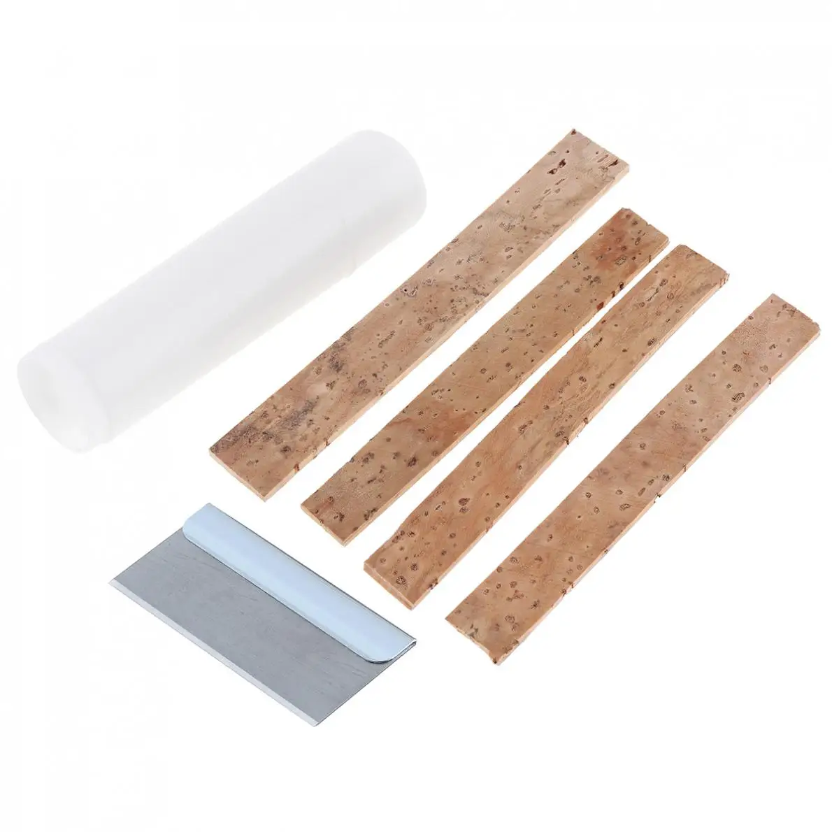 6pcs/lot Clarinet Neck Cork Replacement Kit with 4pcs Cork & Lubricating Grease Oil & Blade Woodwind Instruments