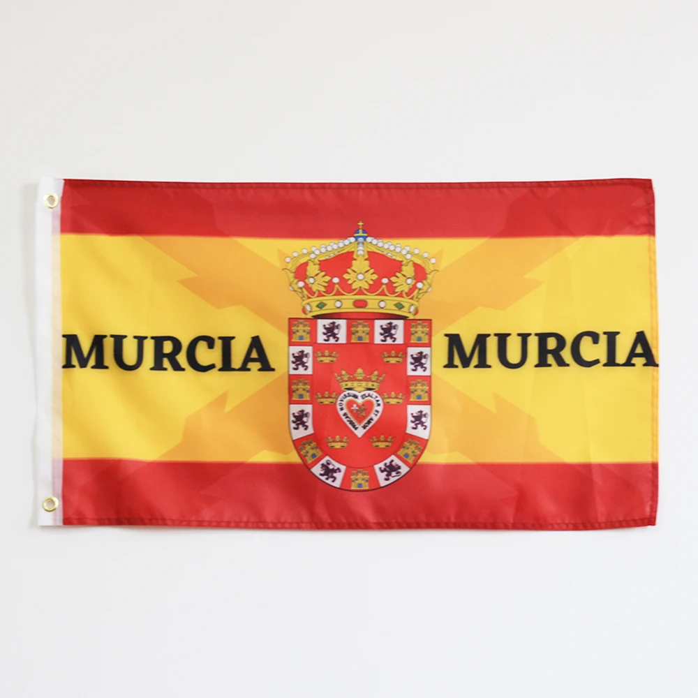 Flag of Spain with the Cross of Burgundy Cross of San Andres Spanish Tercios Spanish Army Police Murcia City of Mercia Police